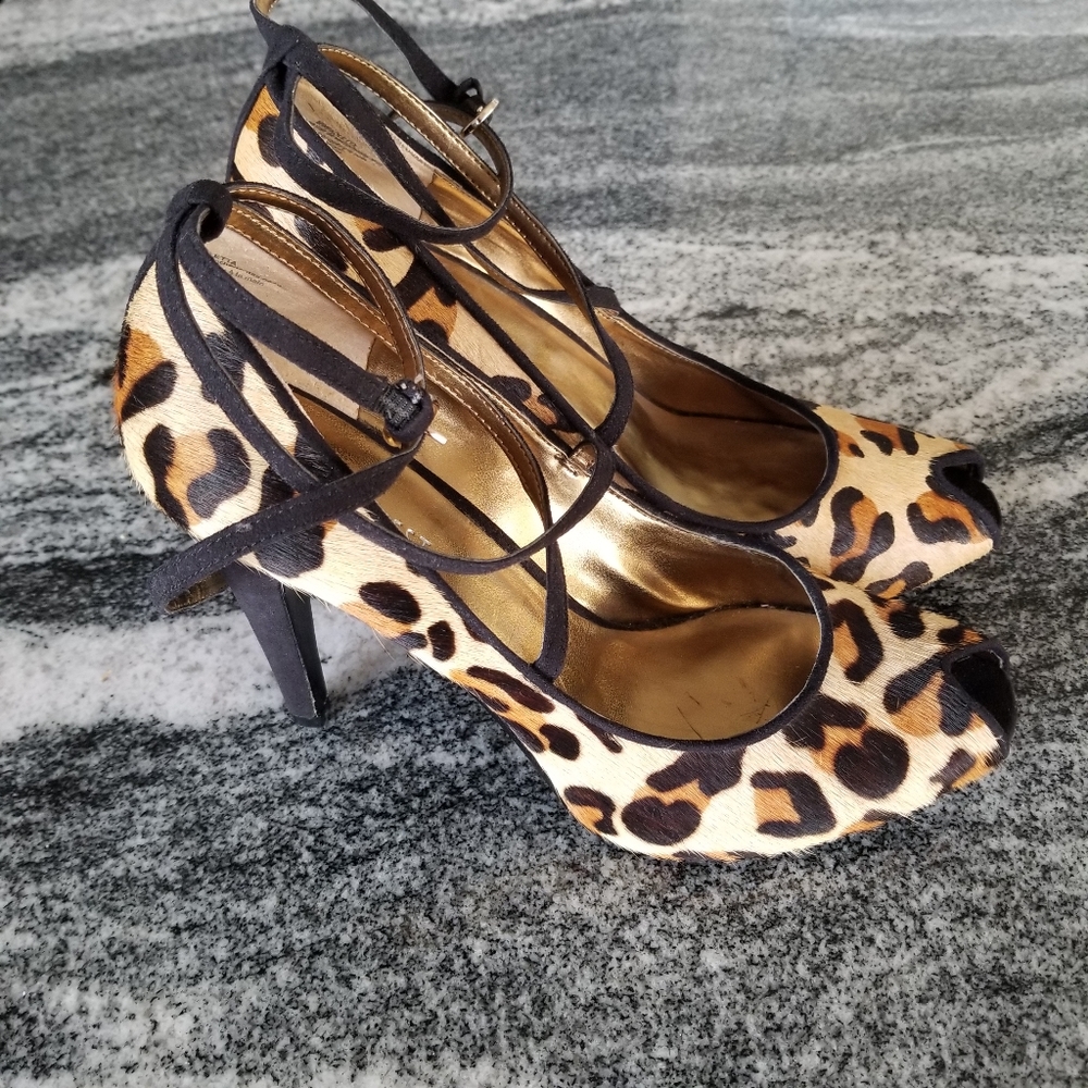 Nine West Leopard Print ❤ Oh La La❤ Sz 9.5M